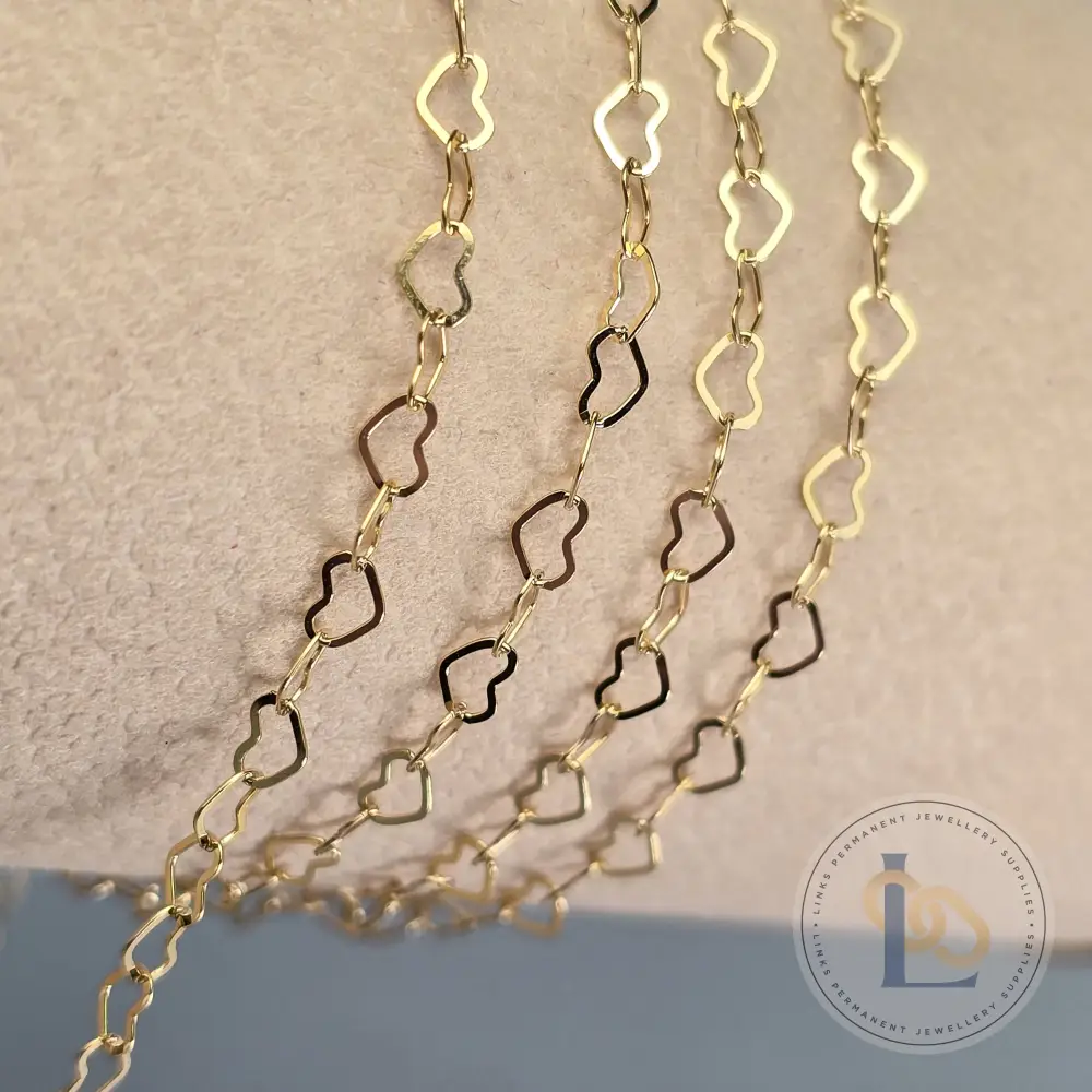 2.8mm Flat Heart Chain - Image 5