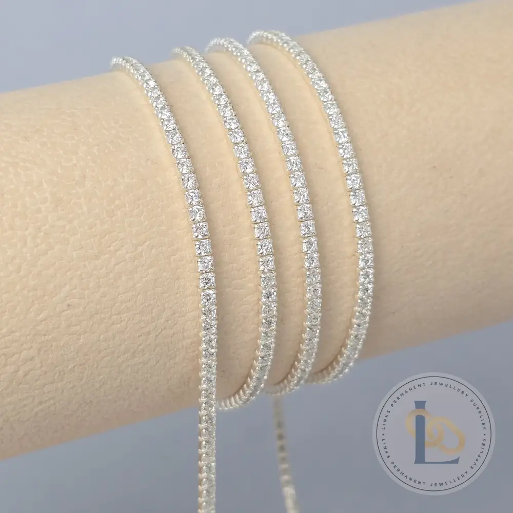 2mm Clear CZ Tennis Chain - Image 3