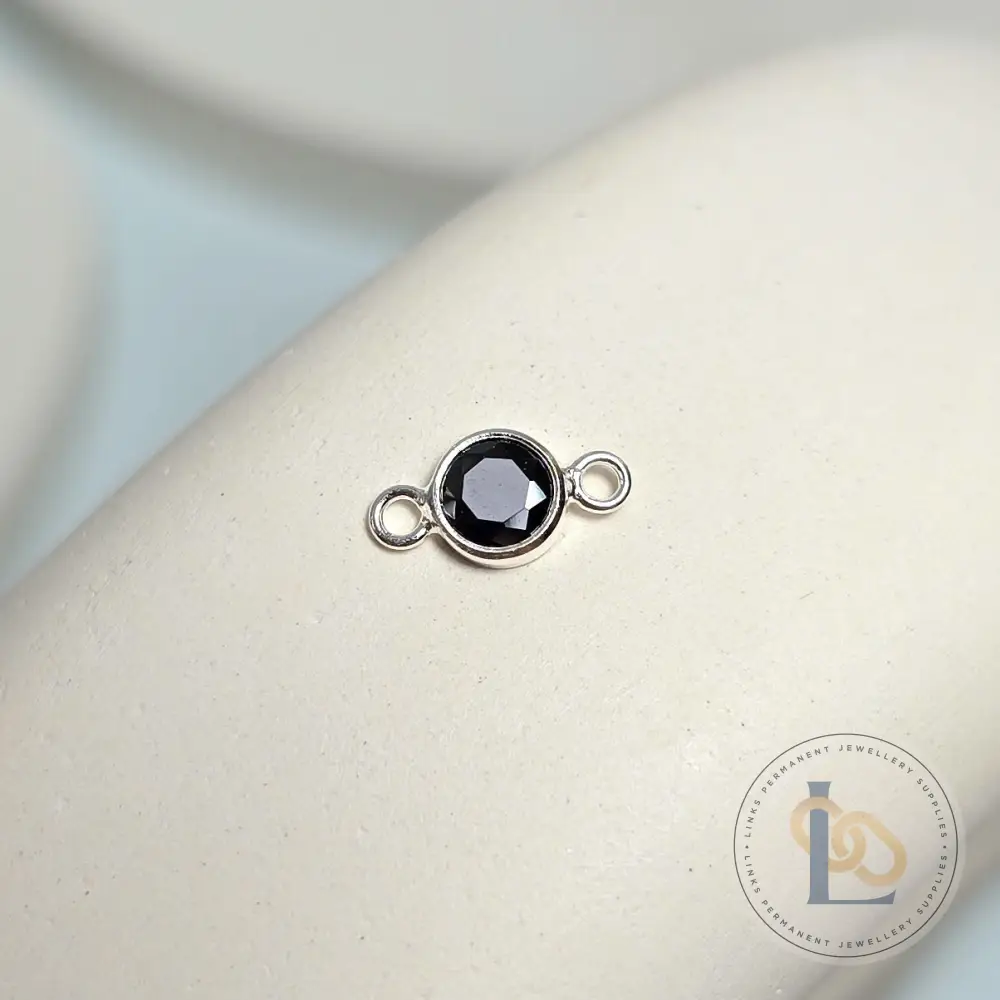 3mm & 4mm Round Birthstone Connector Charm - Image 15