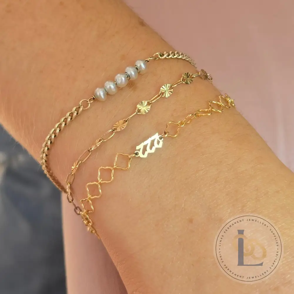 5 Freshwater Rice Pearl Connector Charm - Image 4